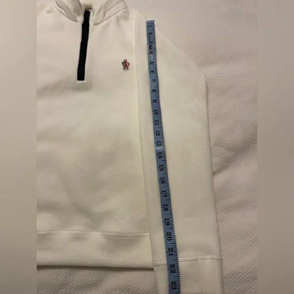 NWOT Moncler Grenoble Logo-patch zip-up Sweatshirt Size 14y - Picture 7 of 8